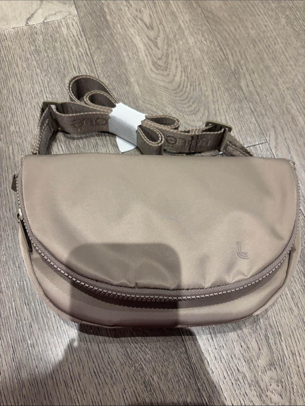 New Lole Crossbody Sling Bag in Taupe with Adjustable Strap